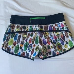 Seawheez lululemon bugs speed shorts, super rare